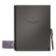 Rocketbook EVRF-L-M-K-CIG Fusion Mini Notebook Bundle 2 Pens 2Cloths Gray Letter Discount