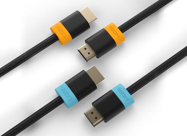 Vizio Ultra High Speed HDMI 2.1 Cables- 2 Pack 8 Ft. Cables, Random Assorted Colors Online Sale