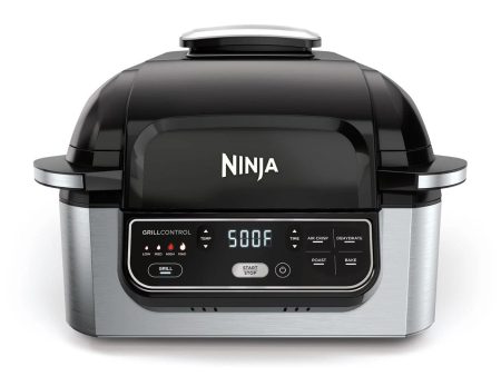 Ninja Foodi 5-in-1 Indoor Grill with 4QT Air Fryer, Roast, Bake, Dehydrate, and Cyclonic Grilling Technology For Cheap