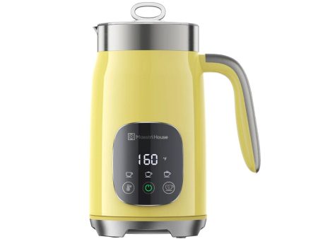 Maestri House 14oz Smart Adjustable Temperature & Thickness Control for Lattes, Cappuccinos, and Mochas Integrated Milk Frother Yellow Online now