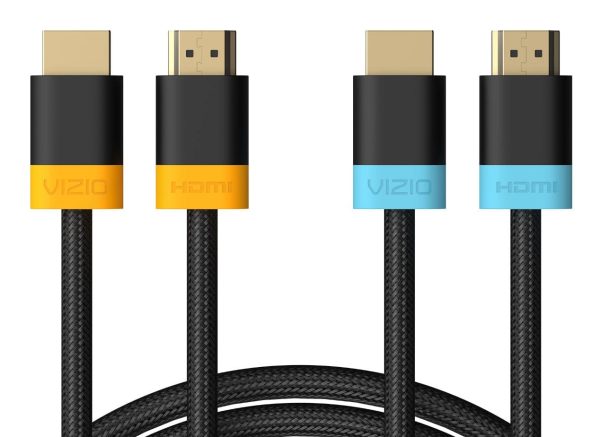 Vizio Ultra High Speed HDMI 2.1 Cables- 2 Pack 8 Ft. Cables, Random Assorted Colors Online Sale