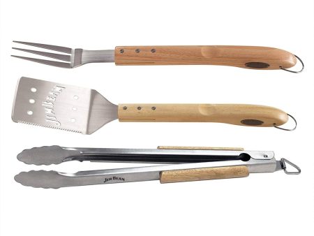 Jim Beam 3 Piece BBQ Tool Set Hot on Sale