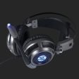 HP Mic and LED Light Wired Stereo Gaming Headset, Black Fashion