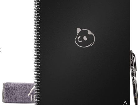 Rocketbook Panda Planner Smart Reusable Planner- Black Letter on Sale