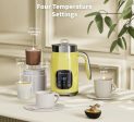 Maestri House 14oz Smart Adjustable Temperature & Thickness Control for Lattes, Cappuccinos, and Mochas Integrated Milk Frother Yellow Online now