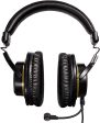 Audio-Technica Closed-Back Premium Gaming Headset with 6  Boom Microphone, Black Sale