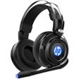 HP Mic and LED Light Wired Stereo Gaming Headset, Black Fashion